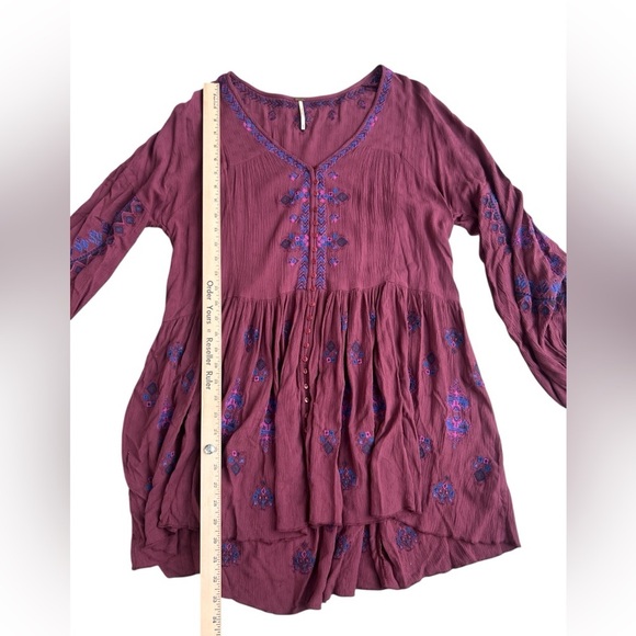 Free People Boho Arianna Embroidered Tunic Dress - Picture 7 of 8